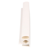 Door gasket profile 18-RC in White, Front View. Replacement fridge door gasket produced by DSU Fridge Seal BV.