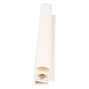 Door gasket profile 18-R in White, Front View. Replacement fridge door gasket produced by DSU Fridge Seal BV.