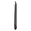 Door gasket profile 47-A in Black, Front View. Replacement fridge door gasket produced by DSU Fridge Seal BV.