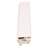 Door gasket profile 298-M in White, Front View. Replacement fridge door gasket produced by DSU Fridge Seal BV.