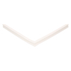 Door gasket profile 15-M in White, Front View. Replacement fridge door gasket produced by DSU Fridge Seal BV.