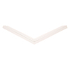 Door gasket profile 66-M in White, Front View. Replacement fridge door gasket produced by DSU Fridge Seal BV.