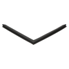 Door gasket profile 18-M in Black, Front View. Replacement fridge door gasket produced by DSU Fridge Seal BV.