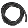 Door gasket profile 0815-SIL in Black, Top View. Replacement fridge door gasket produced by DSU Fridge Seal BV.