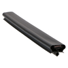 Door gasket profile 195-MS in Black, Outside View. Replacement fridge door gasket produced by DSU Fridge Seal BV. Material type: Soft PVC profile.