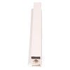 Door gasket profile 18-MC in White, Front View. Replacement fridge door gasket produced by DSU Fridge Seal BV.