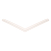 Door gasket profile 39-M in White, Front View. Replacement fridge door gasket produced by DSU Fridge Seal BV.