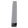 Door gasket profile 128-ME in Dark Grey, Front View. Replacement fridge door gasket produced by DSU Fridge Seal BV. Material type: Extended life profile.