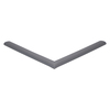 Door gasket profile 10-AC in Grey, Front View. Replacement fridge door gasket produced by DSU Fridge Seal BV.