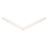 Door gasket profile 304-M in White, Front View. Replacement fridge door gasket produced by DSU Fridge Seal BV.