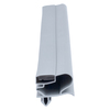 Door gasket profile 515-M in Grey, Front View. Replacement fridge door gasket produced by DSU Fridge Seal BV.