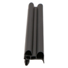 Door gasket profile 21-A in Black, Front View. Replacement fridge door gasket produced by DSU Fridge Seal BV.