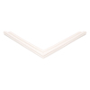 Door gasket profile 30-R in White, Front View. Replacement fridge door gasket produced by DSU Fridge Seal BV.