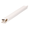 Door gasket profile 105-M in White, Inside View. Replacement fridge door gasket produced by DSU Fridge Seal BV.