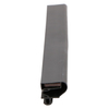 Door gasket profile 370-MS in Black, Front View. Replacement fridge door gasket produced by DSU Fridge Seal BV. Material type: Soft PVC profile.