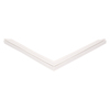 Door gasket profile 68-M in White, Front View. Replacement fridge door gasket produced by DSU Fridge Seal BV.
