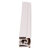 Door gasket profile 137-M in Grey, Front View. Replacement fridge door gasket produced by DSU Fridge Seal BV.