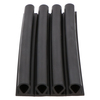Door gasket profile 57-B in Black, Front View. Replacement fridge door gasket produced by DSU Fridge Seal BV.