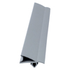Door gasket profile 63-A in Grey, Front View. Replacement fridge door gasket produced by DSU Fridge Seal BV.