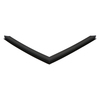 Door gasket profile 500-ME in Black, Front View. Replacement fridge door gasket produced by DSU Fridge Seal BV. Material type: Extended life profile.