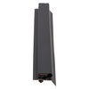 Door gasket profile 326-M in Black, Front View. Replacement fridge door gasket produced by DSU Fridge Seal BV.