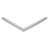 Door gasket profile 372-M in Grey, Front View. Replacement fridge door gasket produced by DSU Fridge Seal BV.