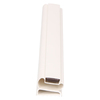 Door gasket profile 19-M in White, Front View. Replacement fridge door gasket produced by DSU Fridge Seal BV.
