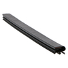 Door gasket profile 124-ME in Black, Outside View. Replacement fridge door gasket produced by DSU Fridge Seal BV. Material type: Extended life profile.