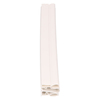 Door gasket profile 168-M in White, Front View. Replacement fridge door gasket produced by DSU Fridge Seal BV.