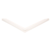 Door gasket profile 121-M in White, Front View. Replacement fridge door gasket produced by DSU Fridge Seal BV.