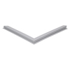 Door gasket profile 329-M in Grey, Front View. Replacement fridge door gasket produced by DSU Fridge Seal BV.