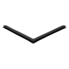 Door gasket profile 18-MSC in Black, Front View. Replacement fridge door gasket produced by DSU Fridge Seal BV. Material type: Soft PVC profile.