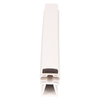 Door gasket profile 71-M in White, Front View. Replacement fridge door gasket produced by DSU Fridge Seal BV.