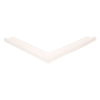 Door gasket profile 74-M in White, Front View. Replacement fridge door gasket produced by DSU Fridge Seal BV.