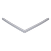 Door gasket profile 7-A in Grey, Front View. Replacement fridge door gasket produced by DSU Fridge Seal BV.