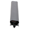 Door gasket profile 295-M in Black, Front View. Replacement fridge door gasket produced by DSU Fridge Seal BV.