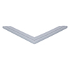 Door gasket profile 301-M in Grey, Front View. Replacement fridge door gasket produced by DSU Fridge Seal BV.