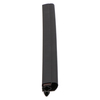 Door gasket profile 73-M in Black, Front View. Replacement fridge door gasket produced by DSU Fridge Seal BV.