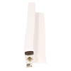 Door gasket profile 16-M in White, Front View. Replacement fridge door gasket produced by DSU Fridge Seal BV.