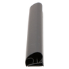 Door gasket profile 10-AC in Black, Front View. Replacement fridge door gasket produced by DSU Fridge Seal BV.