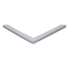 Door gasket profile 214-M in Grey, Front View. Replacement fridge door gasket produced by DSU Fridge Seal BV.