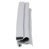Door gasket profile 33-M in Grey, Front View. Replacement fridge door gasket produced by DSU Fridge Seal BV.