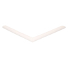 Door gasket profile 10-AC in White, Front View. Replacement fridge door gasket produced by DSU Fridge Seal BV.