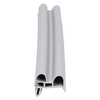 Door gasket profile 21-A in Grey, Front View. Replacement fridge door gasket produced by DSU Fridge Seal BV.