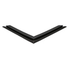 Door gasket profile 119-M in Black, Front View. Replacement fridge door gasket produced by DSU Fridge Seal BV.