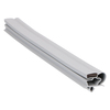 Door gasket profile 38-MS in Grey, Outside View. Replacement fridge door gasket produced by DSU Fridge Seal BV. Material type: Soft PVC profile.