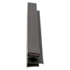 Door gasket profile 18-M in Black, Front View. Replacement fridge door gasket produced by DSU Fridge Seal BV.
