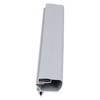 Door gasket profile 114-M in Grey, Front View. Replacement fridge door gasket produced by DSU Fridge Seal BV.