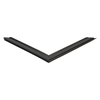 Door gasket profile 381-M+B in Black, Front View. Replacement fridge door gasket produced by DSU Fridge Seal BV.