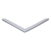 Door gasket profile 75-M in Grey, Front View. Replacement fridge door gasket produced by DSU Fridge Seal BV.